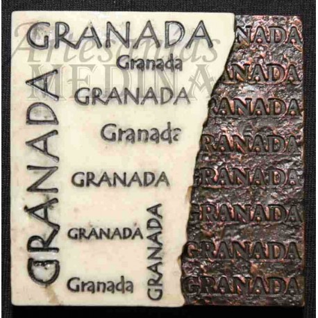 Imán placa letras Granada