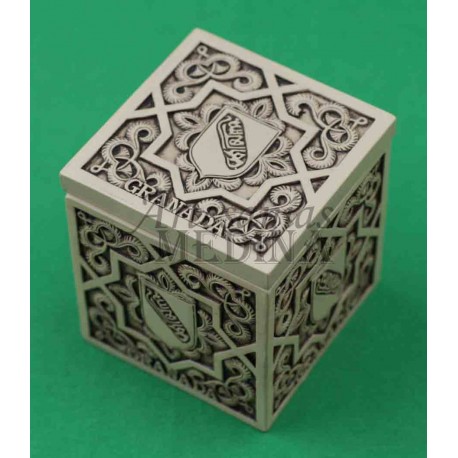 Caja arabesco con escudo y Granada